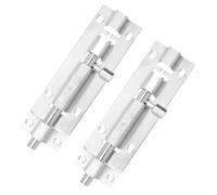 Vaguelly 2pcs Stainless Steel Barrel Bolt Slide Lock Heavy Duty Door Bolts for Internal Doors Windows Cabinets Slide Latch Locks for Home Security and Privacy Easy Installation