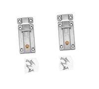 Vaguelly 2Pcs Stainless Steel Sliding Barrel Bolt Latch Lock Automatic Spring Loaded Door Slide Lock for Security Doors Cabinets and Windows