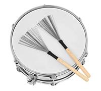 Vaguelly 2pcs Steel Wire Drum Brushes Wooden Handle for Jazz Drums Percussion Accessory for Enhanced Articulation and Volume for Drummers Seeking