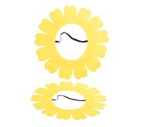 Vaguelly 2pcs Sunflower Headpiece Decorative Hat Hoods for Performance Games Creative Design for Dance Parties Festivals and Family Fun Activities