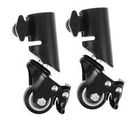 Vaguelly 2pcs Swivel Wheels for Speaker Stand Tripods Tube Casters Silent Rolling Replacement Caster Wheels for Sound Equipment Studio and Event Use