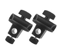 Vaguelly 2pcs Swiveling Grip Head Mic Clamp Mount for Boom Arm Horizontal Mic Stand Adapter Bracket Accessories Angle Connector