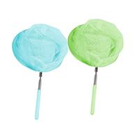 Vaguelly 2PCS Telescopic Fishing Net for Retractable Outdoor Garden for Bug and Insect Catching Lightweight Design Random Colors for Nature Exploration Activities Random Color