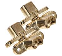 Vaguelly 2Pcs Thickened Zinc Alloy Silent Cross Mute Flat Concealed Table Hinge for Wooden Doors Counters and Furniture Rust Invisible Hardware for Quiet Home and DIY Use