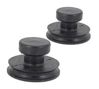 Vaguelly 2pcs Tibetan Singing Bowl Suction Cups Rubber Bowl Lifter Set 40mm and 60mm Sound Handling Tool for Meditation and Sound Therapy