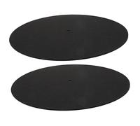 Vaguelly 2pcs Turntable Mat Record Player Mat Vinyl Record Protective Pad for Phonograph Turntable Accessories for Silence between Songs Vinyl
