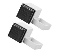 Vaguelly 2pcs Ukulele Chord Stamp Chord Assistant Seal Learning Tool White Abs Rubber Sturdy Not Easy to Deform for Acoustic Guitars