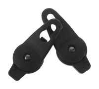 Vaguelly 2pcs Universal Plastic Pushchair Canopy Hardware Clip for Strollers and Carts, Suitable Fit Black Sunshade Frame Fixing Accessory for Secure Stroller Canopy Support
