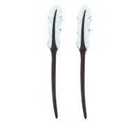 Vaguelly 2pcs Vintage Handmade Wooden Hairpins Decorative Hair Sticks for Women Chinese Chignon Pin Hair Bun Stick Minimalist Style Chopsticks