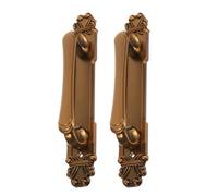 Vaguelly 2pcs Vintage Kitchen Drawer Pull Handles with Hole Spacing Antique Cabinet Door Knobs in Golden Smooth Rounded Edges for Safe Use European Style Matte Finish for Cupboards
