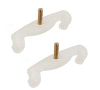 Vaguelly 2pcs Violin Shoulder Rest Pads Replacement Feet Comfortable Rubber Support for 1/4-1/8 Violin Simple and Creative Design Convenient and Non-slip