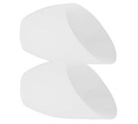 Vaguelly 2pcs White Plastic Inclined Head Horseshoe Lamp Shade 30mm Middle Hole Decorative Table Lamp Accessory for Household Lighting