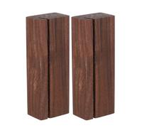 Vaguelly 2pcs Wood Puzzle Box Lid Holder Stand for Desktop, High-strength Coffee Wood with 2mm Width Slot, Secure Support for Puzzling, Resists Warping, for Home Use