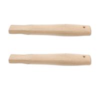 Vaguelly 2pcs Wooden Hickory Handles Replacement with Comfort Grip and Ergonomic Shape, Universal Compatibility for Construction Repair and Tool Repairs, Square Hole Design