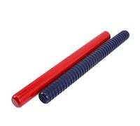 Vaguelly 2pcs Wooden Rhythm Sticks Unique Ribbed Striped Traffic Control Wand Percussion Instrument Lummi Sticks for Boys and Girls Toddlers Classroom