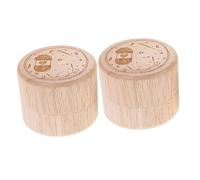 Vaguelly 2pcs Wooden Storage Box Teeth Box Boy Girl Teeth Container Boys and Girls Accessories