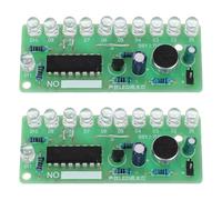 Vaguelly 2Set Kids Soldering Practice Board Kit, 7 LED Soldering Experimental Board for Electronic Learning and Creative Projects