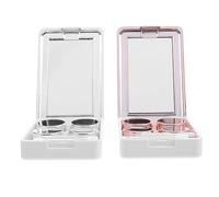 Vaguelly 2sets Boxes for Travel Decorative Lens Case for Human Eyes Safe and Clean Storage