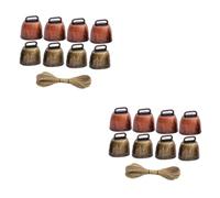 Vaguelly 2sets Farm Vintage Metal Bells for Cattle Horses and Sheep Anti-theft Bells Sound for Livestock and Pet Accessories