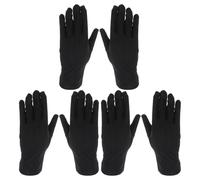 Vaguelly 3 Pairs Elastic Black Jewelry Etiquette Gloves Breathable Spandex Inspection Gloves for Archival Art Handling and Electronics Industry Comfortable Fit for All-Day Wear
