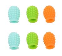 Vaguelly 3 Pairs Silicone Drumstick Mute Tips for 5a Drumsticks, Sturdy Rubber Covers Minimizing Sound for Silent Practice and Performance Preparation Musical Instruments Accessory