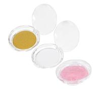 Vaguelly 3 Pcs Eyelash Storage Cases Empty Lash Boxes with Crystal Gold Glitter Base Cards False Eyelash Holders for Travel Makeup Organizers Women Girls