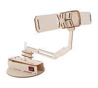 Vaguelly 3 Set DIY Space Satellite Model Kit with Moving Parts - Stem Educational Science Craft for - Wooden Engineering for Space Exploration Projects