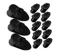 Vaguelly 30 Pcs Lapel Microphone Clips Small Microphone Tie Clips with Rotatable Clamp for Lavalier Mic Wire Management and Replacement Compatible with Mini Mics