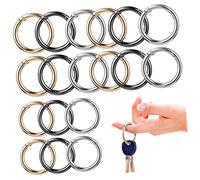 Vaguelly 30 Pcs O Shape Metal Spring Clips Buckles for Bags Purse Handbag Straps Keychains Resistant Carabiner Rings for Luggage Collars and Craft Making