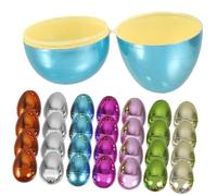 Vaguelly 30pcs Fillable Plastic Easter Eggs Bulk Reusable Gift Boxes for Candy Small Gifts Easter Decorations for Party Favors and Egg Hunts