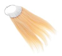 Vaguelly 30Pcs Human Hair Color Sample Rings for Testing Dye Techniques Real Hair Color Charts for Hairdressers DIY Styling for Waxing Experimentation