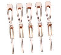 Vaguelly 30pcs Metal Hair Clips Kit Diy Hairpins Assorted Sizes 8cm Waterdrop Hollow, 6cm Slim Square, Long Rectangle Single Prong Hair Accessories for Women Girls Everyday Styling