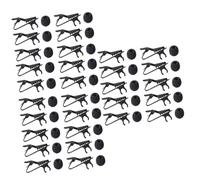 Vaguelly 30pcs Microphone Lapel Tie Clip Mini Mic Lapel Lavalier Microphone Mic Clip Iron for Grab The Scenario