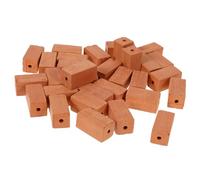 Vaguelly 30pcs Mini Bricks Ceramic Building Blocks for DIY Miniature House Models Realistic Wall Brick Model Decors for Hands Crafting and Mini Garden Landscaping