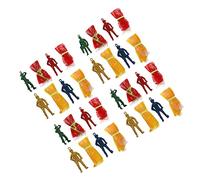 Vaguelly 30Pcs Parachute Soldier Flying Army Figures for Outdoor Fun Great for Creative Play and Simulation Games Easy to Use No Knotting Wind Random Color
