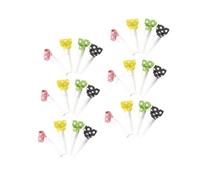 Vaguelly 36pcs Colorful Party Blow Horns Whistle Eco Friendly Paper Noisemakers for Birthday Celebration Party Favors with Bright Design
