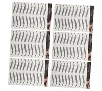 Vaguelly 3d Hair-like Eyebrow Stickers Black Waterproof False Eyebrows Temporary Tattoo Stickers 10 Pairs for Women Natural-looking for Daily Use