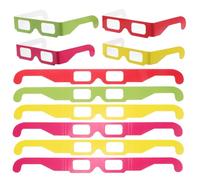 Vaguelly 3D Rave Glasses Heart Effect Party Lights for Birthdays Christmas Events Pack of 20