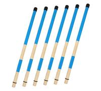 Vaguelly 3pairs Wooden Drum Brush Percussion Drum Accessories for Beginners Students Adults