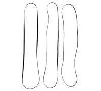 Vaguelly 3Pcs Black 300Mm X 4Mm Rubber Turntable Belt Replacement for Record Player Phonograph Tape Machine Accessory Compatible with Vinyl Record Players