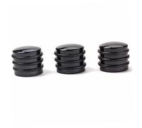 Vaguelly 3pcs Black Metal Volume Control Knobs with O-ring for Electric Guitar and Bass, Dome Shape, Easy to Install Guitar Parts Accessory