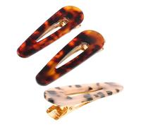 Vaguelly 3pcs Bobby Pins for Thick Hair Hair Pins Buns Clip Girls Stylish Water Drop Essential for Women Random Style