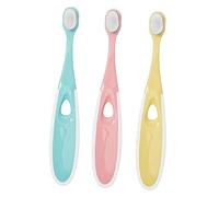 Vaguelly 3pcs Boy Girl Toothbrush Soft Toothbrush for Boy Girl Gum Cleaner Tongue Brush and Dental Care Ergonomic Design Bulk Tuft Brush