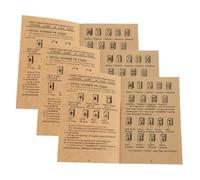 Vaguelly 3pcs Chinese Mahjong Guidebook for Beginners Quick Reference Learning Manual with Detailed Rules Strategies and Skill Enhancement Tips for Group Activities and Social Gatherings