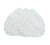 Vaguelly 3pcs DIY Heat Transfer Puzzle Pieces Pearl White Heart Shape Blank Jigsaw for Personalised Crafting and Wedding Decorations