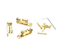 Vaguelly 3pcs Electric Guitar Bridge Replacement Metal Guitar Bridge Saddle Luthier Tool