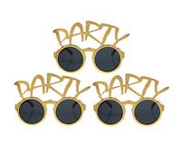 Vaguelly 3pcs Funny Glasses Novelty Party Eyewear Unique Photo Props for Dance Luau Events Attention Grabbing Party Supplies Creative Accessories for Adults