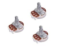 Vaguelly 3pcs Guitar Potentiometer Knob Volume Tone Control Knobs Bass Guitar Volume Potentiometer Audio A250k