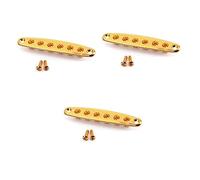 Vaguelly 3pcs Guitar String for Bass Guitars Mounting Electroplating Finish Quality Replacement Accessories for Music and Enthusiasts Golden Color