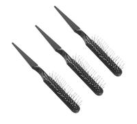 Vaguelly 3pcs Hair Styling Brush with Bristles and Rat Tail Pick Static Teasing Comb for Volumizing Wet and Dry Hair Care Suitable Dyeing and Dressing